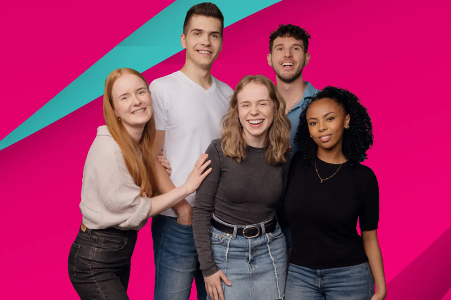 3 young people beaming into the camera